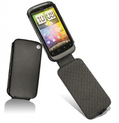 Чехол кожаный Noreve для HTC Desire S черный