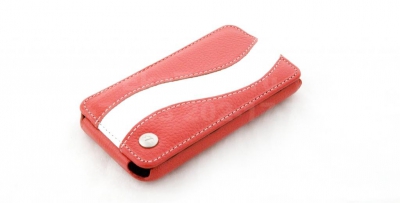 Чехол кожаный Melkco Jacka Type Special для HTC Incredible S красно-белый
