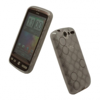 Чехол гелиевый для HTC Desire Bravo серый полупрозрачный