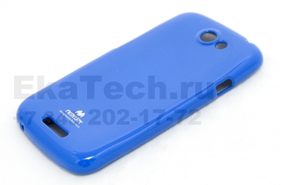 Чехол гелиевый Mercury Jelly для HTC One S синий