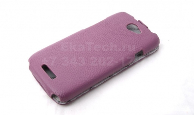 Чехол кожаный Melkco Jacka Type для HTC One S сиреневый