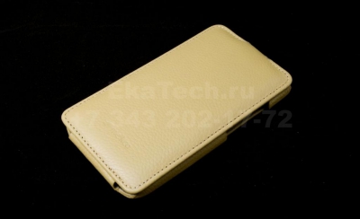 Чехол кожаный Melkco Jacka Type для HTC One X желтый