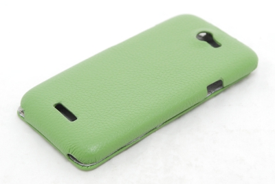Чехол кожаный Melkco Jacka Type для HTC One X зеленый