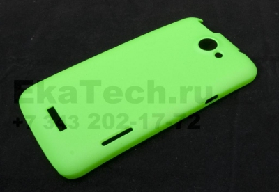 Чехол пластиковый JustinCase SoftTouch Type для HTC One X салатовый