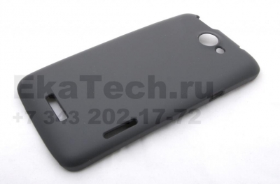 Чехол пластиковый JustinCase SoftTouch Type для HTC One X черный