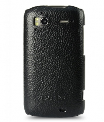 Чехол кожаный Melkco Snap для HTC Sensation черный