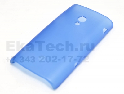 Чехол пластиковый JustinCase Thin Type для Sony Ericsson Xperia X10 синий