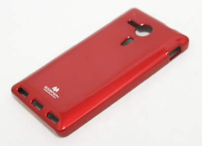 Чехол гелевый Mercury Jelly для Sony Xperia SP красный
