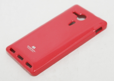 Чехол гелевый Mercury Jelly для Sony Xperia SP ярко-розовый