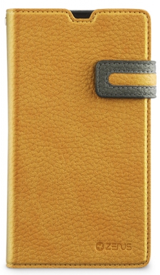 Чехол Zenus Masstige Modern Face Edge Diary для Sony Xperia Z желтый