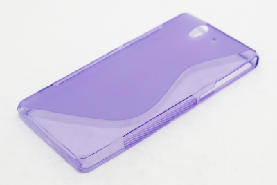 Чехол гелевый Wave для Sony Xperia Z фиолетовый