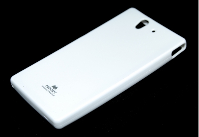 Чехол гелиевый Mercury Jelly для Sony Xperia Z белый