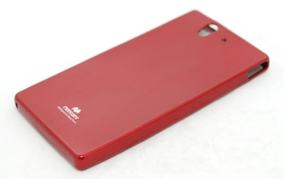 Чехол гелиевый Mercury Jelly для Sony Xperia Z красный