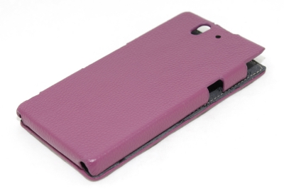 Чехол кожаный Melkco Jacka Type для Sony Xperia Z фиолетовый