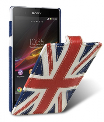 Чехол кожаный Melkco Jacka Type для Sony Xperia Z флаг Великобритании