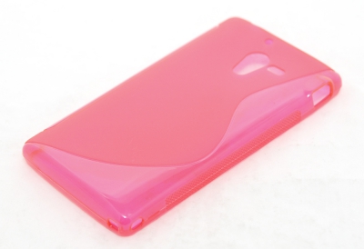 Чехол гелевый для Sony Xperia ZL розовый