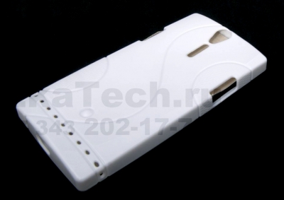 Гелиевый чехол для Sony Xperia S белый