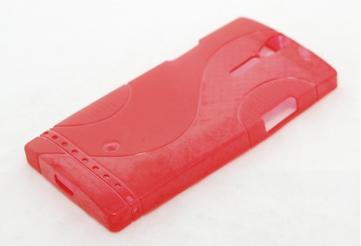 Гелиевый чехол для Sony Xperia S красный