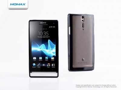 Чехол гелевый Momax iCase Pro для Sony Ericsson Xperia S LT26i черный
