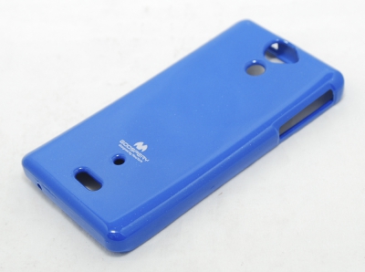 Чехол гелевый Mercury Jelly для Sony Xperia V синий