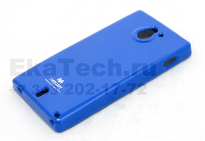Чехол гелиевый Mercury Jelly для Sony Xperia Sola синий