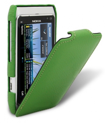 Чехол кожаный Melkco Jacka Type для Nokia N8 зеленый