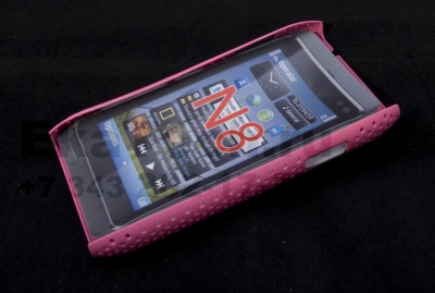 Чехол пластиковый перфорированный для Nokia N8 розовый