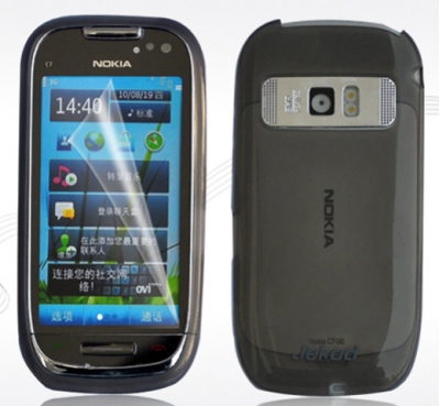 Чехол гелевый Jekod для Nokia C7 черный