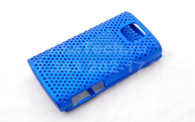 Чехол пластиковый перфорированный для Nokia X3 синий