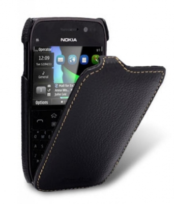 Чехол кожаный Melkco Jacka Type для Nokia E6 черный
