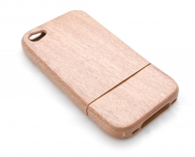 Чехол для Apple iPhone 4 деревяный (красное дерево)