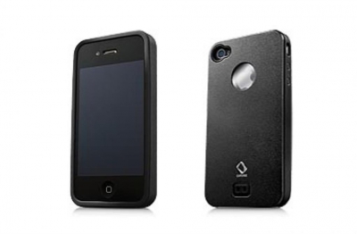 Чехол противоударный Capdase Alumor Jacket Elli MTIH4-5111 для Apple Iphone 4 черный