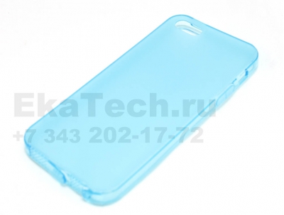 Чехол гелевый Kucipa для Apple iPhone 5 голубой