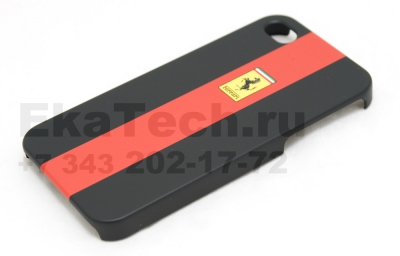 Чехол пластиковый Ferrari Rubber FERU5GRE для Apple iPhone 5 красный