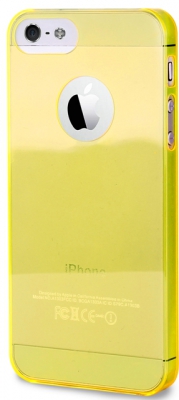 Чехол пластиковый PURO Crystal для Apple iPhone 5 желтый