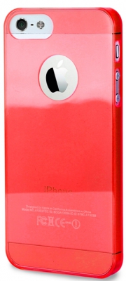 Чехол пластиковый PURO Crystal для Apple iPhone 5 красный