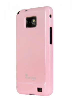 Чехол гелевый Moings для Samsung Galaxy SII I9100 розовый