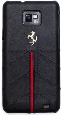Чехол кожаный Ferrari Challenge FECFGS2B для Samsung Galaxy SII I9100