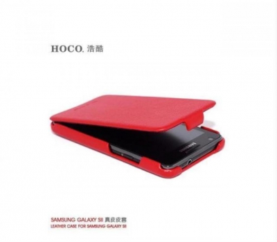 Чехол кожаный HOCO для Samsung Galaxy SII I9100 красный
