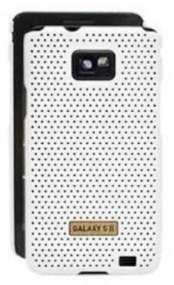 Чехол пластиковый перфорированный для Samsung Galaxy SII i9100 белый