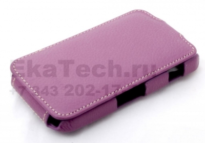 Чехол кожаный Melkco Jacka Type для Samsung Galaxy Ace S5830 фиолетовый