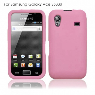 Чехол силиконовый для Samsung S5830 Galaxy Ace розовый