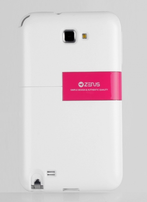 Чехол Zenus Capsule Slide Jacket для Samsung Galaxy Note N7000 белый-розовый