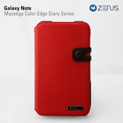 Чехол Zenus Masstige Color Edge Diary для Samsung Galaxy Note N7000 красный