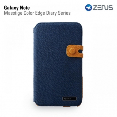 Чехол Zenus Masstige Color Edge Diary для Samsung Galaxy Note N7000 темно-синий