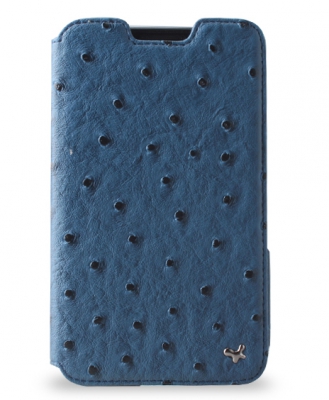 Чехол Zenus Masstige Ostrich Diary для Samsung Galaxy Note N7000 темно-синий