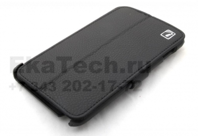 Чехол кожаный Icarer для Samsung Galaxy Note N7000 черный