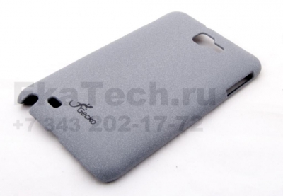 Чехол пластиковый Gecko Sand Type для Samsung Galaxy Note N7000 серый