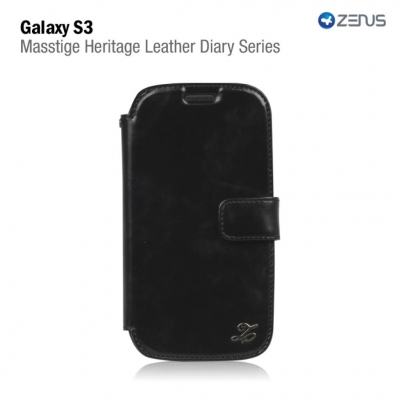 Чехол Zenus Masstige Heritage Diary для Samsung Galaxy SIII I9300 черный