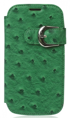 Чехол Zenus Masstige Ostrich Metal Diary для Samsung Galaxy SIII I9300 зеленый